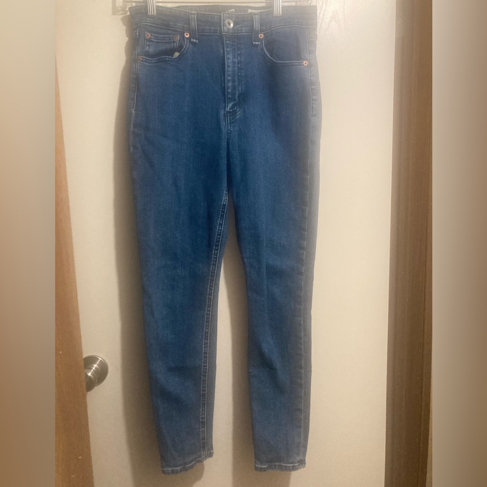 rag & bone Nina High Rise Blue Jeans